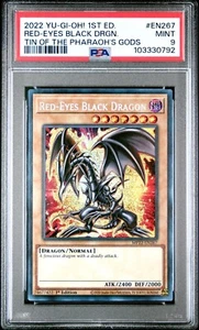 Dragón Negro Ojos Rojos - PSA 9 - MP22-EN267 - Secreto Prismático Raro - Yugioh - Imagen 1 de 2