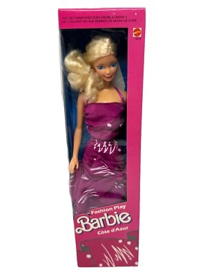 Boneca Barbie vintage de moda Mattel mercado estrangeiro d'azur 1987 sem etiquetas - Imagem 1 de 4