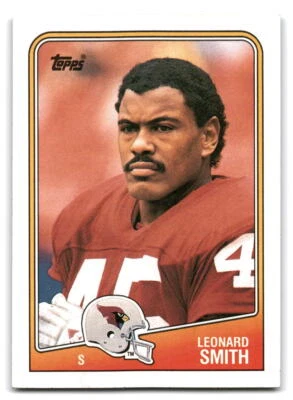 Leonard Smith 1988 Topps FOOTBALL #257 Phoenix Cardinals Rookie RC - Image 1 of 2