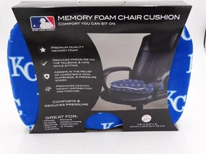 MLB KANSAS CITY ROYALS Memory Foam Seat Cushion Chair/Stadium Cushion - Picture 1 of 4