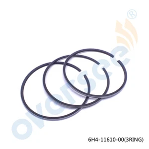 6H4-11610-00-00 Ring Kit Piston Std. For Yamaha 3 Ring 40-50 HP Bore Size 2.638 - Picture 1 of 3