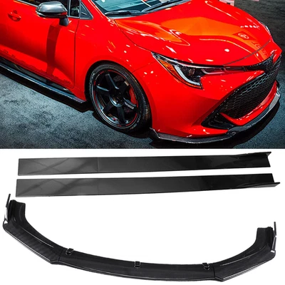 Front Bumper Lip Spoiler Splitter Carbon Fiber For Toyota Matrix 2003-2014 Foto 1 de 4