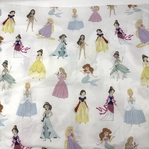 Pottery Barn Kids Disney Prinzessinnen Twin Spannbettlaken Belle Mulan Schneewittchen - Bild 1 von 11