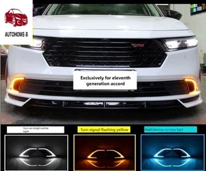 For Honda Accord 23-2024 10th Generation Semi Front Fog Light LED Driving Light - Picture 1 of 11