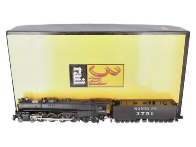 3rd Rail O Gauge BRASS Santa Fe 4-8-4 Steam Locomotive #3751 - 3-Rail LN/Box - Image 1 of 4