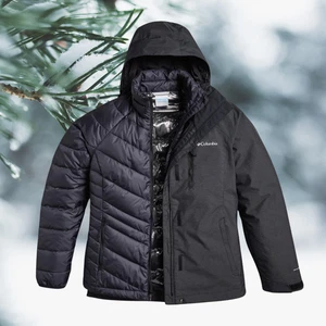 Abrigo Chaqueta Columbia Mujer Omni-Heat Interchange 3 en 1 XL Negro - Impermeable - Imagen 1 de 13