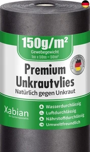 Xabian Anti Unkrautvlies 150g/m² Gartenvlies Rolle 50m x 1m = 50m² I U - Bild 1 von 7