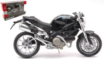 MODELLINO MOTO STATICO DIECAST NEW RAY DUCATI NEW MONSTER 1100 NERO SCALA 1:12 - Immagine 1 di 4