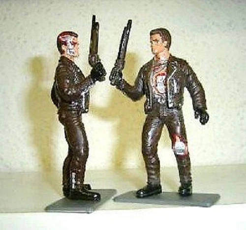 Terminator (Schwarzenegger): Figur Comics Spain, mit Bodenplatte, neu