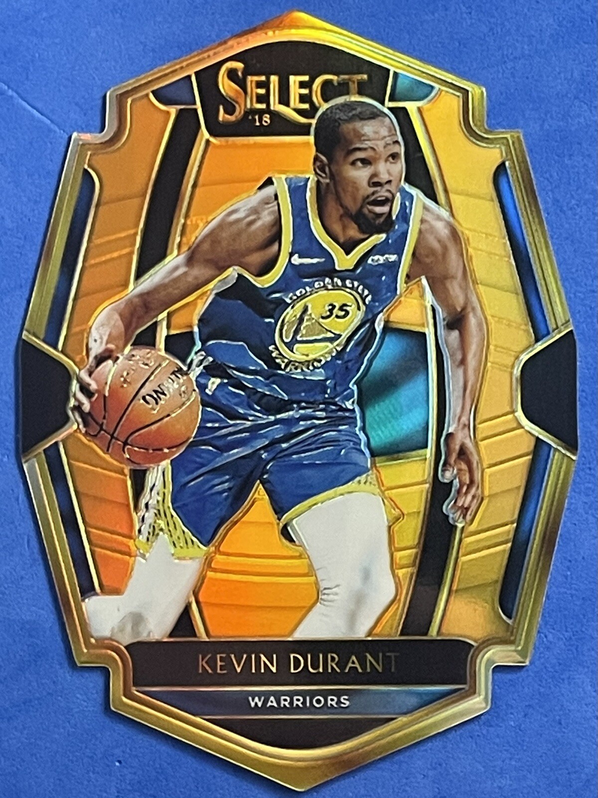 2018-19 Select Premier Orange Prizm Die Cut Kevin Durant 59/65 #138 Warriors