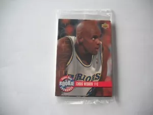 1993-94 Upper Deck Baloncesto Novato Exchange Set de 10 Tarjetas Sellado Chris Webber RC - Imagen 1 de 3
