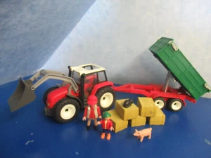 4496 Traktor kippbarer Anhänger Stroh zu 3072 4490 5119 Bauernhof Playmobil 6693 - Bild 1 von 4