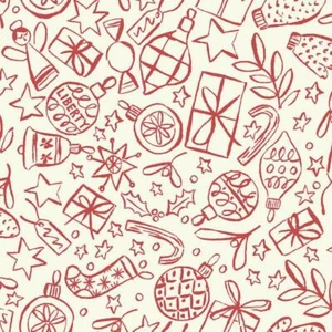 Christmas Patchwork Fabric - A Festive Collection by Liberty - $30.00 per Metre - Picture 1 of 5