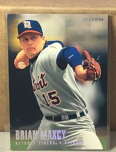 1996 FLEER TIFFANY #117 BRIAN MAXCY DETROIT TIGERS