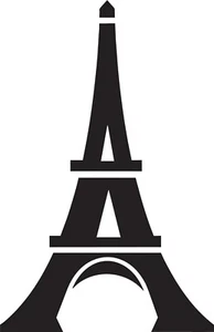 EIFFEL TOWER 6 inch high quality vinly decal - Picture 1 of 16