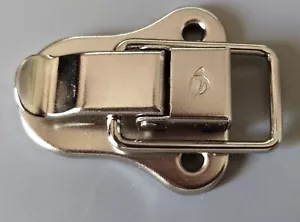 1/2 Guitar Case Replacement Latch, Heavy Duty, Nickel, New , FREE POSTAGE - Picture 1 of 3