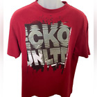 Ecko Untld. Red, Grey & White Skate Tee Shirt Men Xl