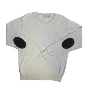 Suéter Pullover Dr Martens Para Hombre Talla L Marfil Parche en el Codo 100% Algodón - Imagen 1 de 7
