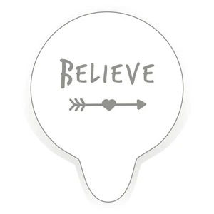 SALE Believe Kaffee Schablone Santa Weihnachtsgeschenke positive Botschaft Cappuccino - Bild 1 von 15