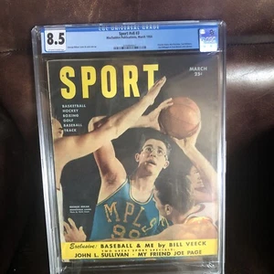 Sport magazine 1950 newsstand George Mikan CGC 8.5 1st of 3 graded - Picture 1 of 2