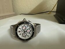NOS Lucien Piccard Men's Derby Stainless Steel Chronograph Watch