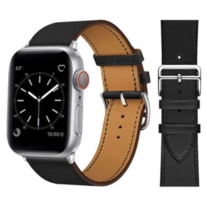 Bracelet Leather for Apple Watch 1/2/ 3/4/ 5/6/ Se /7/8/ Ultra 10 38/40/41 - Picture 1 of 1