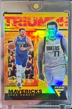 2022-23 Flux Luka Doncic GOLD Triumph Prizm Basketball Card /10 Dallas Mavericks