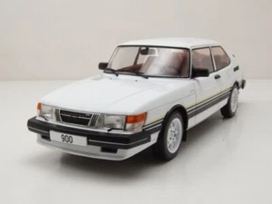 Saab 900 Turbo 1981 modellino auto bianco 1:18 MCG - Foto 1 di 9