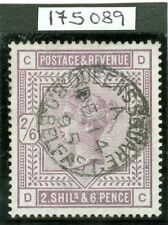SG 178 2/6. A superb used example cancelled by a crisp complete Queens square...