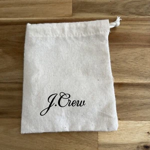 J CREW 4"x4.5" Small Accessories Dust Bag Travel Drawstring Pouch For Jewelry - Picture 1 of 2