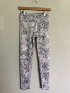 Athleta Girl Leggings Active Floral XL Girl’s 14 Silver Lavender - Picture 1 of 9