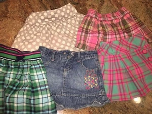 Lot 5 girl's size 4 4/5 SCarters Target Hartstring pink denim blue cotton - Picture 1 of 12