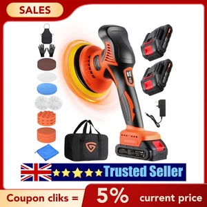 Vehicle Cordless Polisher Kit 21V Battery Rotary Buffer W/ 2* 21V Battery - Picture 1 of 7