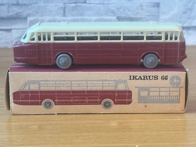 DDR ESPEWE Ikarus 66 Stadtomnibus in weinrot und OVP  (1:87/ H0) - Bild 1 von 4