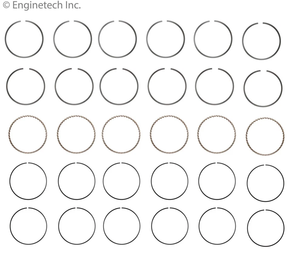 Juego de anillos de pistón para Select 89-93 Buick Oldsmobile Pontiac Modelos S94016-STD Foto 1 de 4