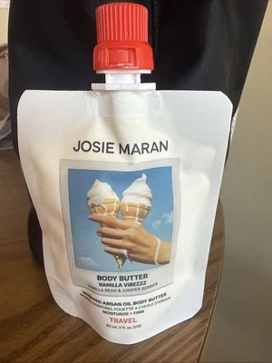 Manteca corporal Josie Maran Travel Vanilla Vibezzz aceite de argán 60 ml 2 fl oz sellado Foto 1 de 3