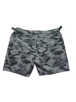 G/Fore Mens 35X7 Camo Tech Tab 4-Way Stretch Shorts  Gray Performance - Image 1 of 4