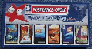 POST OFFICE OPOLY THE WONDERS OF AMERICA STAMP EDITION - Picture 1 of 6