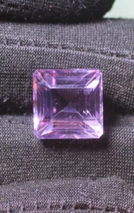 Amethyst Gemstone, square shape faceted cut purple loose Amethyst stone 13x13 mm - Picture 1 of 3
