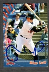 2007 Grandstand #1b Mike Carp Binghamton Mets Baseball Signed Autograph (G20) - Picture 1 of 2