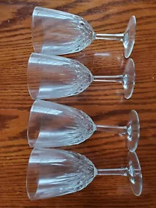 Vintage Cristal D'arques-Durand Luminarc Diamant Wine Glasses, Clear Glass Set 4 - Picture 1 of 3