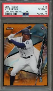 BB - 2020 - Topps Finest - Orange Refractor - Kyle Lewis - 17/25 - #41 - Picture 1 of 2