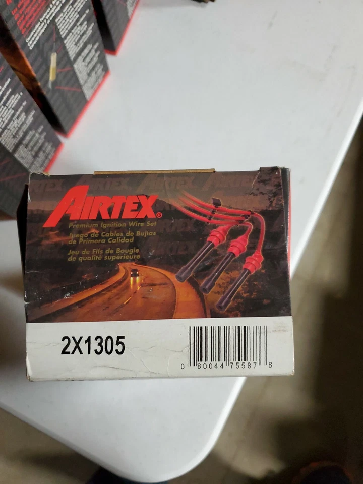 Conjunto de fios de vela de ignição AIRTEX 2X1305 compatível com Ford 1986-1995 3.0 AEROSTAR TAURUS PROBE - Imagem 1 de 1