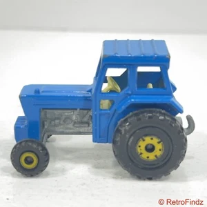 Matchbox Superfast No. 46 Ford Tractor/Harrow England 1978 Lesney Blue - Picture 1 of 9