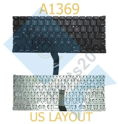 UA PARTS For Apple MacBook Air 13" A1369 A1466 US Laptop Keyboard MC965 MC966 Replacement