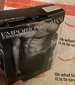 NEW Emporio Armani Men's XL Cotton Boxers Underwear Trunks 3Pcs L ? - Picture 1 of 4