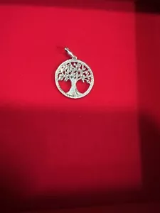 14 K Yellow Gold And Diamond Tree Of Life Pendant - Picture 1 of 4