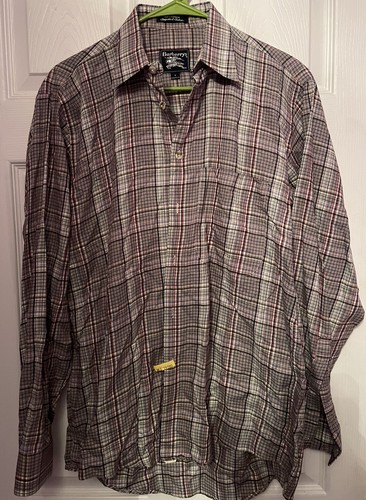 Camicia elegante manica lunga Burberry London Uomo taglia S 100% cotone Burberrys