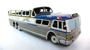 GREYHOUND ELEKTROBUS BLECH LITHO JAPAN YANOMAN Lg 27 cm SCHÖNER ZUSTAND - Bild 1 von 10