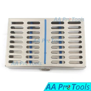 Stainless Steel 10 Slot Dental Autoclave Sterilization Cassette Tray Box Rack - Picture 1 of 3